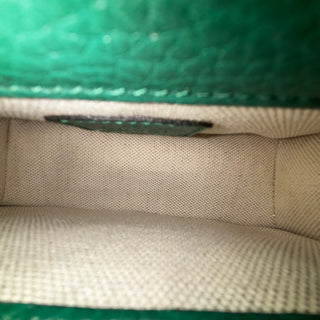 GUCCI Dollar Calfskin Crystal Mini Dionysus Top Handle Bag Emerald