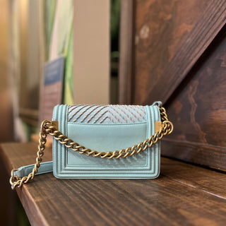 CHANEL Mini Flap By The Sea Chevron Embroidered Calfskin Waist Belt Bag