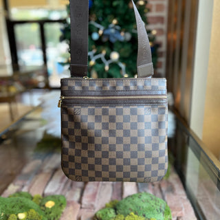 LOUIS VUITTON Bosphore Damier Ebene Canvas Crossbody Bag