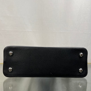 LOUIS VUITTON Capucines PM Black Taurillon Top Handle Bag