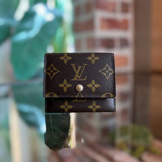 LOUIS VUITTON Vintage Brown Monogram Canvas Bifold Wallet