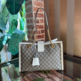 GUCCI GG Supreme Monogram Padlock Tote