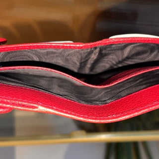 GUCCI Interlocking G Logo Red Dollar Compact Bi-Fold Wallet