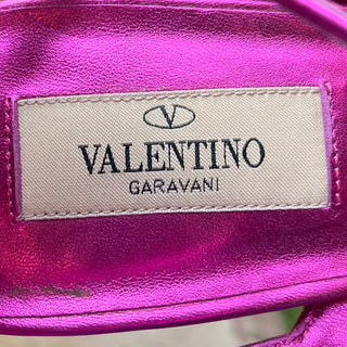 VALENTINO Pink Leather Rockstud Sequin Heels SZ 41 (US 11)