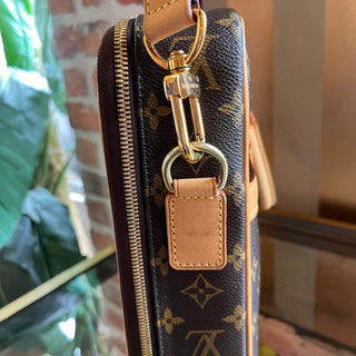 LOUIS VUITTON Cupertino Monogram Canvas Brown Briefcase