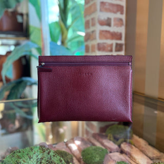 LOEWE Vintage Rouge Leather Clutch