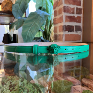 VERSACE Green Medusa Head Monochrome Belt 90/36(L)