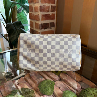 LOUIS VUITTON Damier Azur Speedy 25