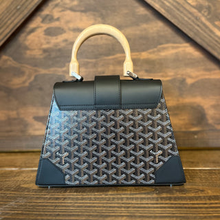 GOYARD Saigon PM Goyardine Canvas Clamecy Cowhide Top Handle