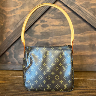 LOUIS VUITTON Looping MM Monogram Canvas Vintage Shoulder Bag