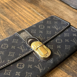 LOUIS VUITTON Sarah Fusain Monogram Idylle Canvas Wallet
