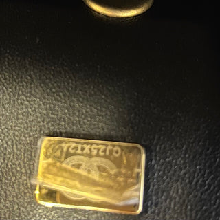 CHANEL Twist Flap Black Lambskin Metal Quilted Chain Top Handle Bag