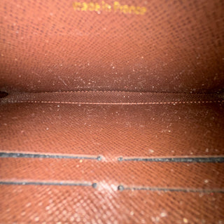 LOUIS VUITTON Damier Ebene Pattern Zippy Wallet