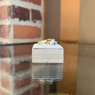 GUCCI 18K Yellow Gold Link To Love Ring SZ 17