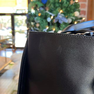 CHANEL Deauville Large Studded Caviar Leather Tote Bag