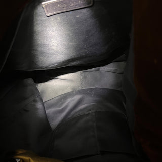 SAINT LAURENT Roady Brown Glitter Soft Leather Hobo Bag