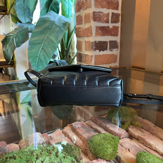 SAINT LAURENT Loulou Toy Quilted Black Calfskin Crossbody