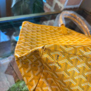 GOYARD Yellow Goyardine Saint Louis PM Tote
