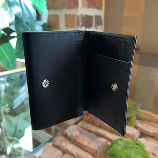 PRADA Black Nylon Card Wallet