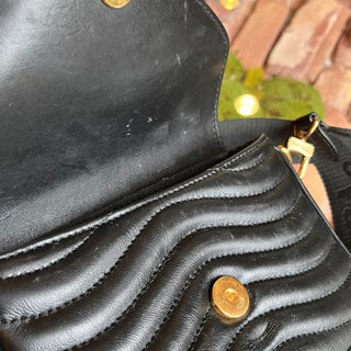 LOUIS VUITTON New Wave Multi-Pochette Black Quilted Leather Crossbody Bag