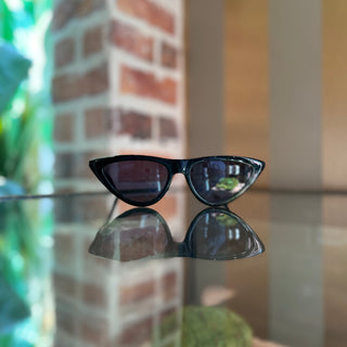 JIMMY CHOO SPARKS/G/S 807IR Black Acetate Cat Eye Sunglasses