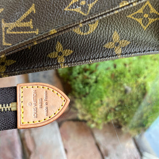 LOUIS VUITTON Toiletry 19 Brown Monogram Canvas Cosmetic Pouch