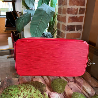 LOUIS VUITTON Alma PM Red Epi Leather Top Handle Bag