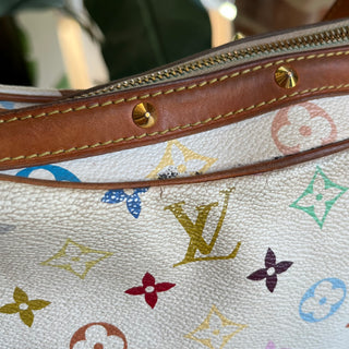 LOUIS VUITTON Boulogne White Monogram Multicolore Shoulder Bag