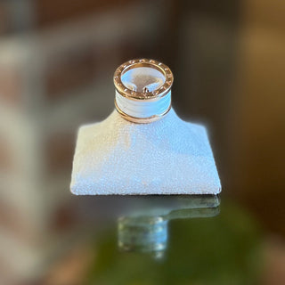 BVLGARI B.zero1 White/Rose Gold 18 KT Ring SZ 47 (US 4 1/4)