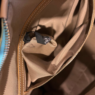FENDI Light Blue Green Vintage Zucchino Coated Canvas Tote