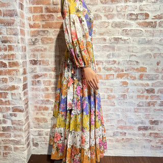 ZIMMERMANN Pattie Floral Tiered Wrap Maxi Dress SZ1(6US/M)