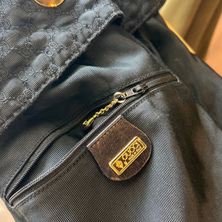 GUCCI Black Embroidered GG Sling Bag
