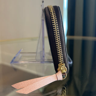 LOUIS VUITTON Clémence Pink Damier Ebene Canvas Wallet