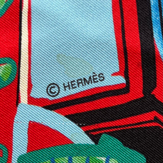 HERMES Modernisme Tropical Silk Scarf