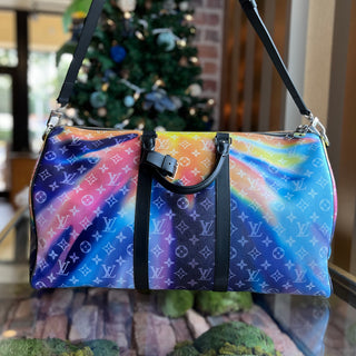 LOUIS VUITTON Keepall Bandouliere 50 Sunset Monogram Canvas Duffel