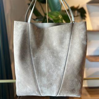 CHLOÉ Spin Large Suede Shopper Tote Bag
