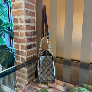 GUCCI GG Supreme Padlock Small Shoulder Bag
