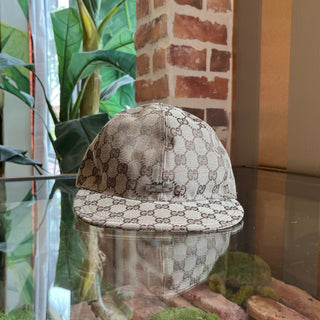 GUCCI Beige GG Canvas Baseball Hat SZL