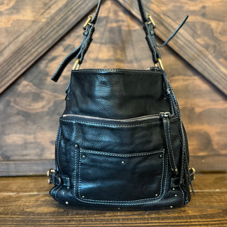 CHLOE Paddington Black Calfskin Leather Hobo Bag
