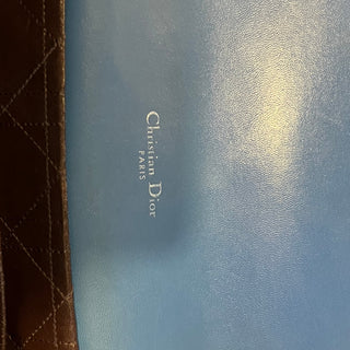 DIOR Medium Miss Dior Flap Blue Cannage Leather Shoulder Bag