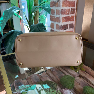 PRADA Beige Saffiano Leather Tote