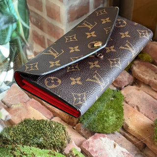 LOUIS VUITTON Sarah Poppy Coquelicot Monogram Wallet