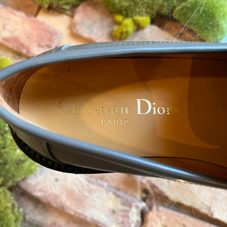 DIOR Gray Calfskin Leather Loafers SZ 35.5 (US 5.5)