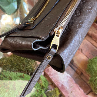 LOUIS VUITTON Petillante Empriente Brown Leather Clutch