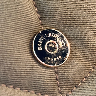 SAINT LAURENT Loulou Puffer Mini Quilted Canvas Shoulder Bag