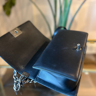 CHANEL Lambskin Quilted Medium Boy Flap Black