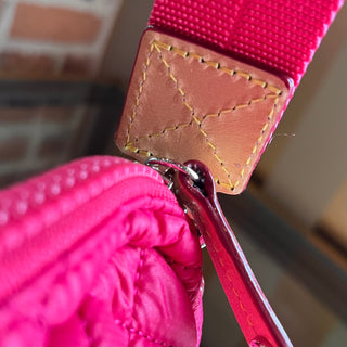MZ WALLACE Quilted Pink Nylon Crossbody