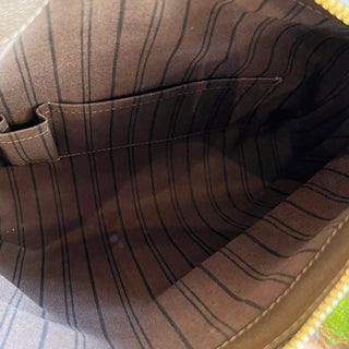 LOUIS VUITTON Petillante Empriente Brown Leather Clutch