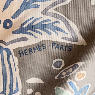 HERMES Isola Di Primavera Silk Scarf