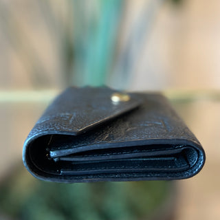 LOUIS VUITTON Black Victorine Empriente Monogram Wallet
